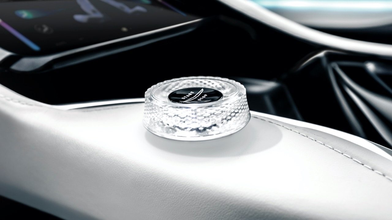 chrysler airflow concept ces2022 crystalized textures throughout the vehicle add a sense of precision  providing an intricate