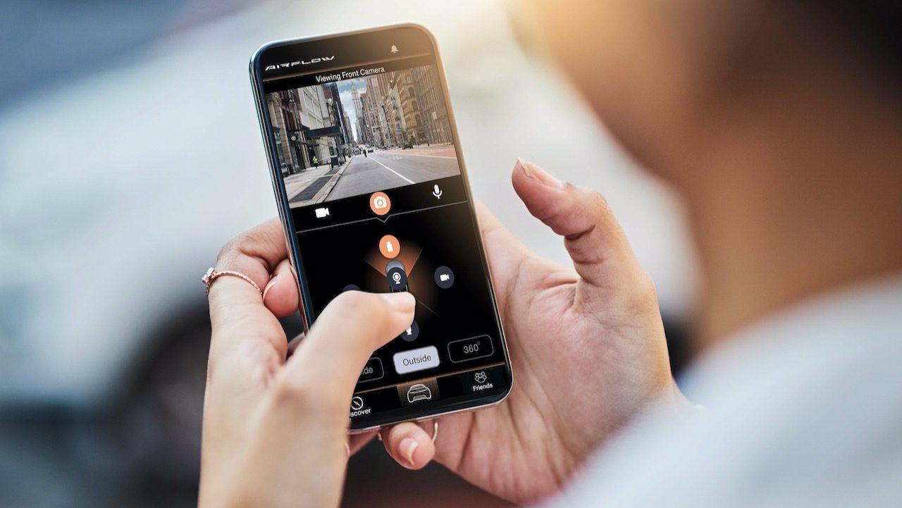 chrysler airflow concept ces2022 mobile application