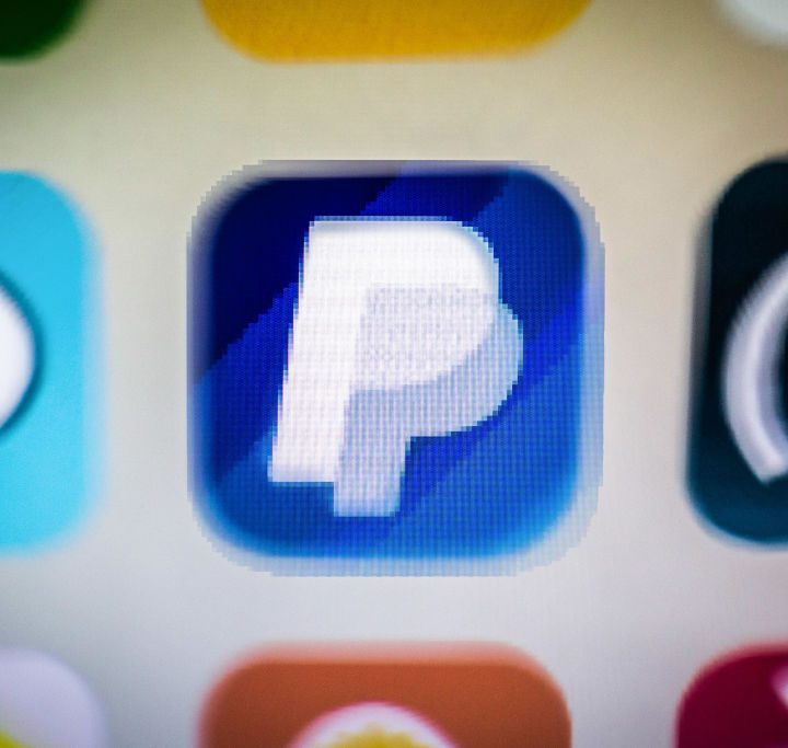 Una imagen de la app de PayPal