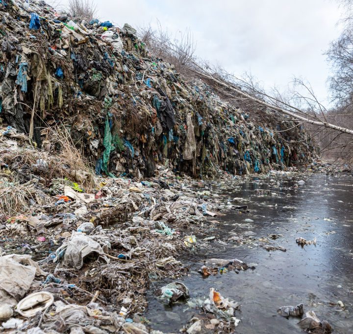 Foto de un tiradero de basura en Polonia
