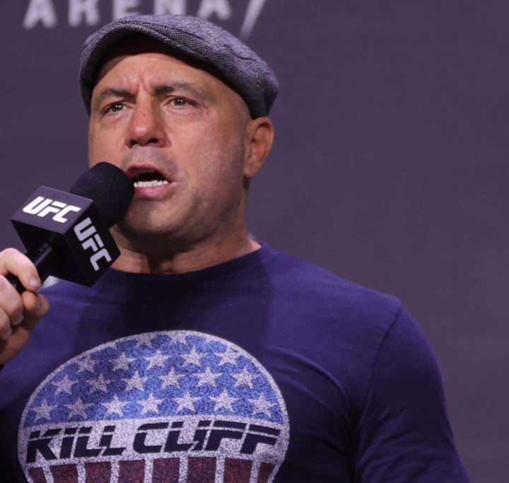 La imagen muestra al polémico comediante Joe Rogan.
