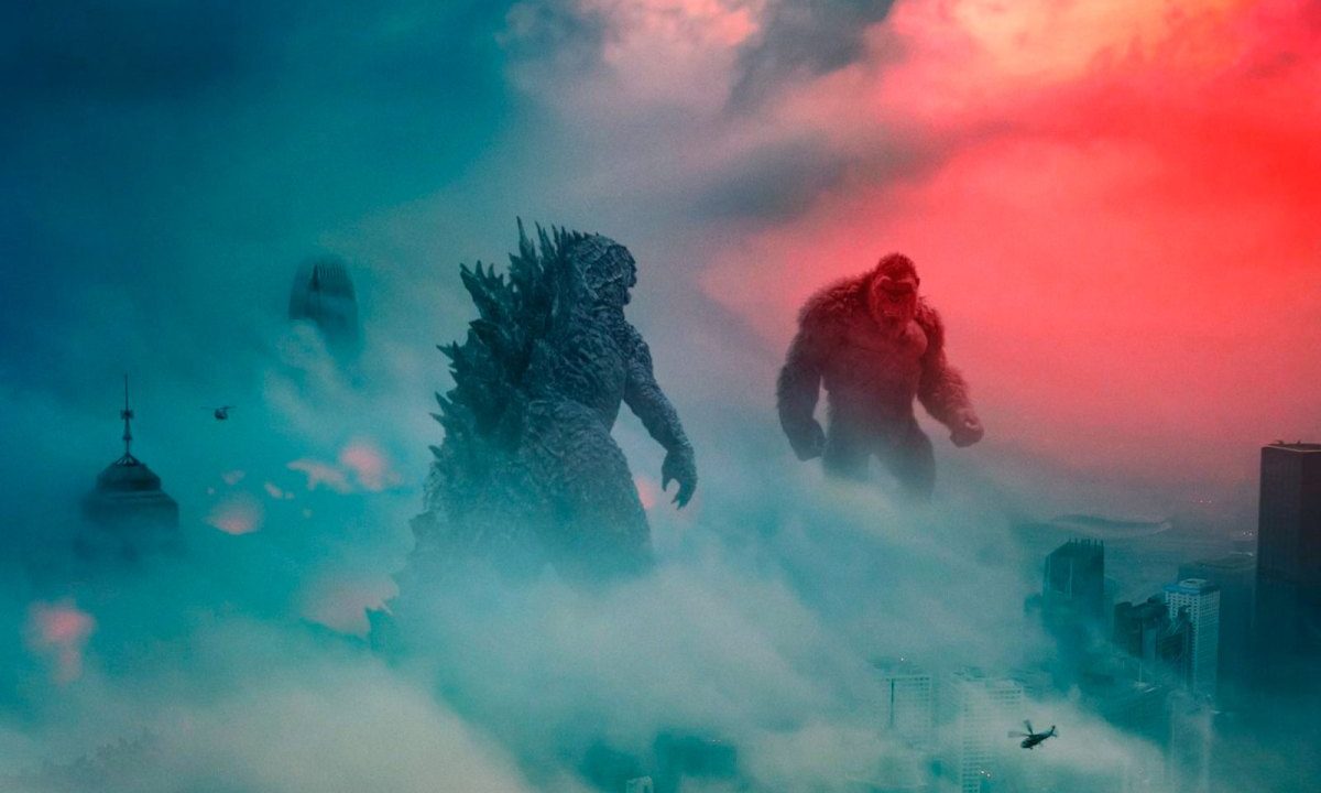 La imagen muestra una escena de la película Godzilla vs. Kong.