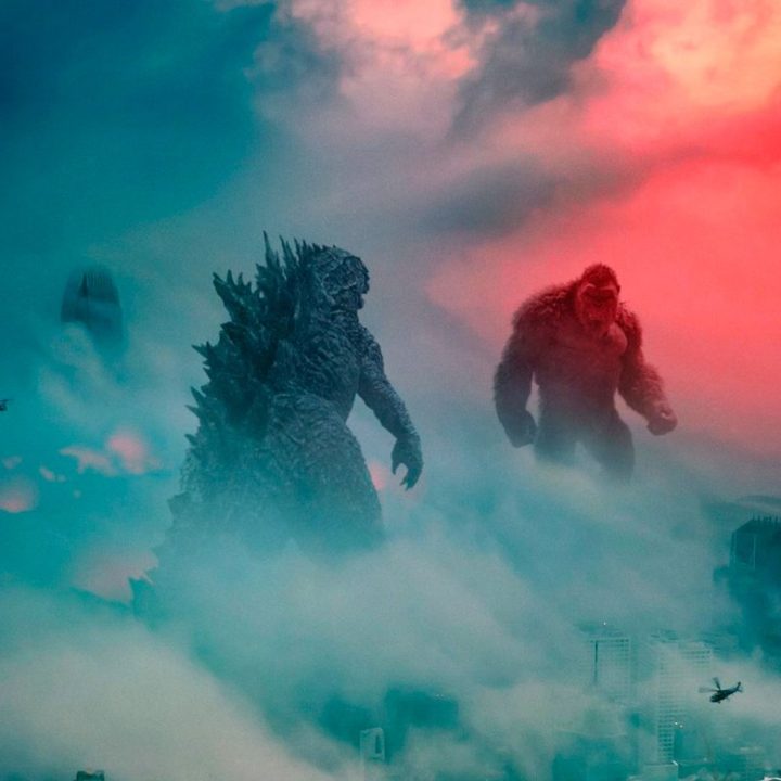 La imagen muestra una escena de la película Godzilla vs. Kong.