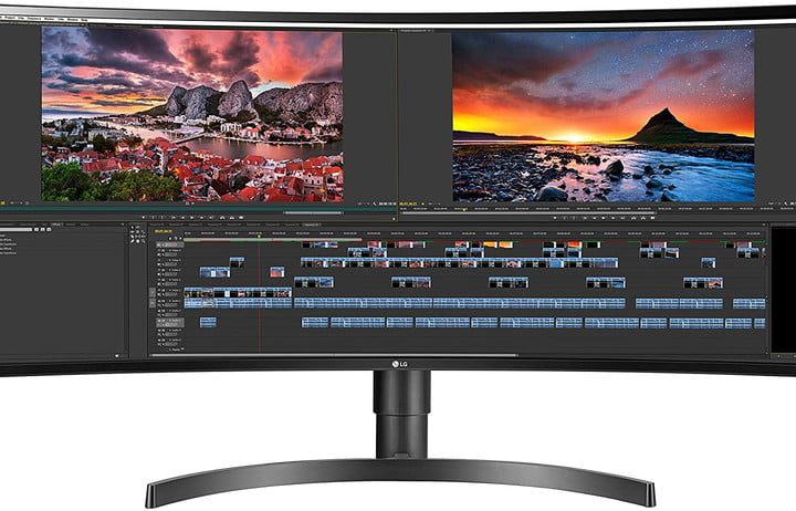 Pantalla ultrawide curva LG 34WN80C-B.