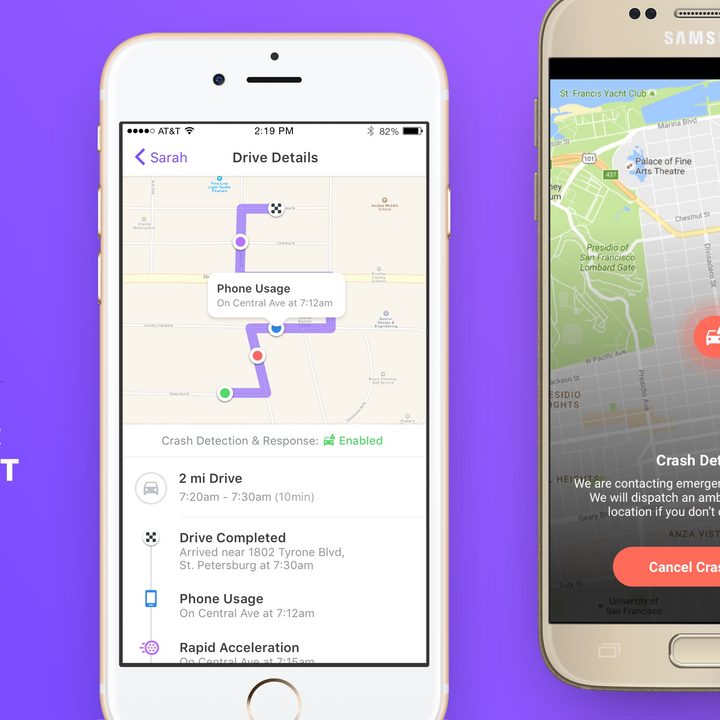 La interfaz de la aplicación Life360, que muestra cómo usar la aplicación