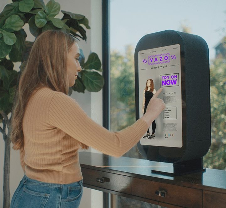 Una imagen del monitor de hologramas Portl M