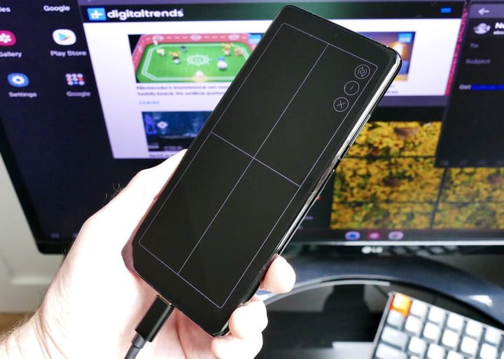 Modo trackpad DeX en el Galaxy S21 Ultra.