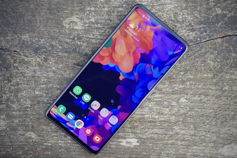 La pantalla del Samsung Galaxy S20 FE.