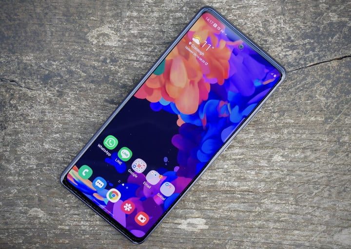 La pantalla del Samsung Galaxy S20 FE.