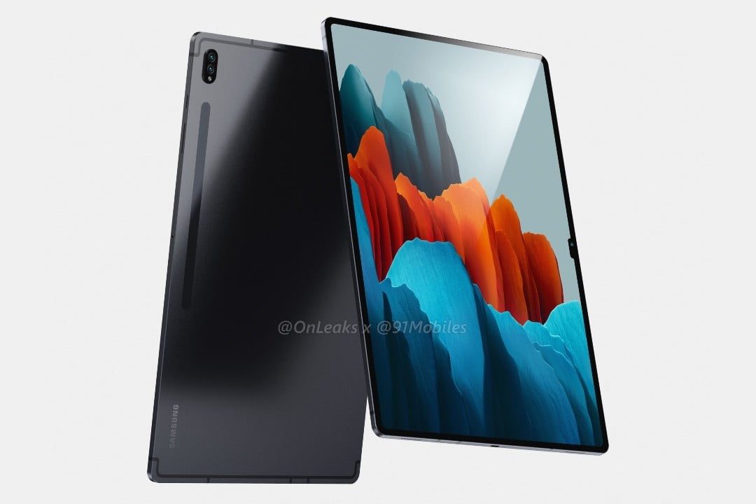Render de la Galaxy Tab S8