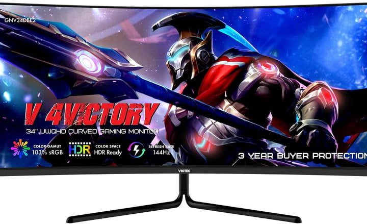 Pantalla ultrawide curva Viotek GNV34DBE2.