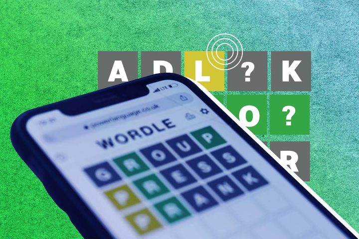 El videojuego móvil Wordle se convirtió en un fenómeno de las redes sociales.