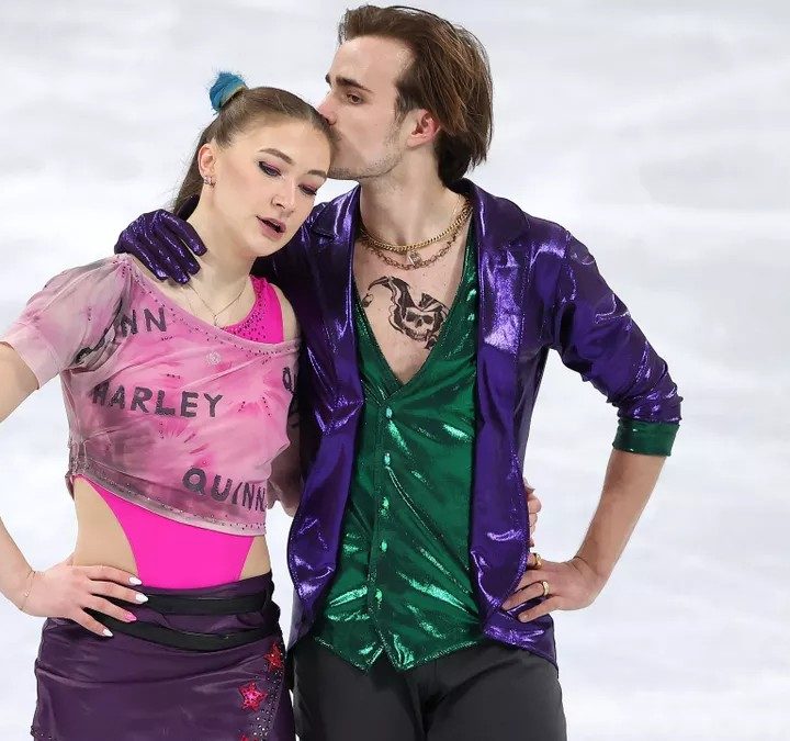 Harley Quinn y el Joker en Beijing 2022.