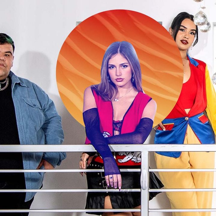 Tres integrantes del colectivo de tiktokers latinos Familia Fuego.