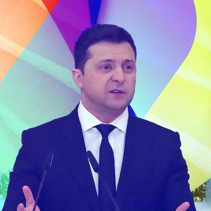 Volodímir Zelenski, el presidente de Ucrania.