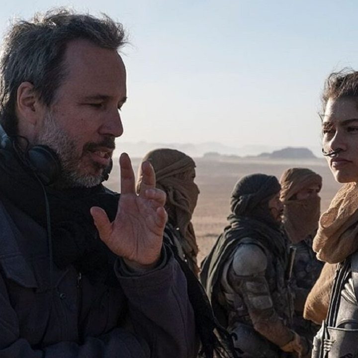 El director Denis Villeneuve en el rodaje de Dune.