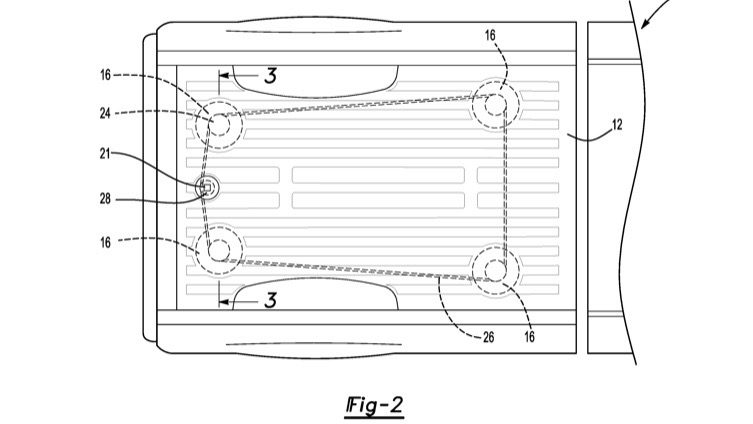 amarres invisibles pickups ford magnetic truck bed patent 4