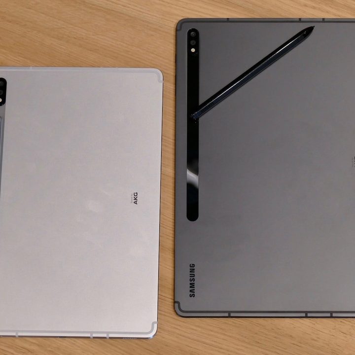 Vista posterior de la tableta Galaxy Tab S7