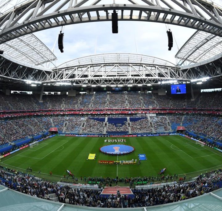 Estadio de San Petersburgo en Rusia.