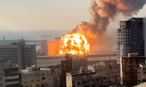 Explosión ocurrida en 2020 en Beirut.