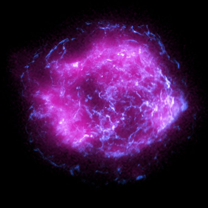 El remanente de supernova Cassiopeia A.