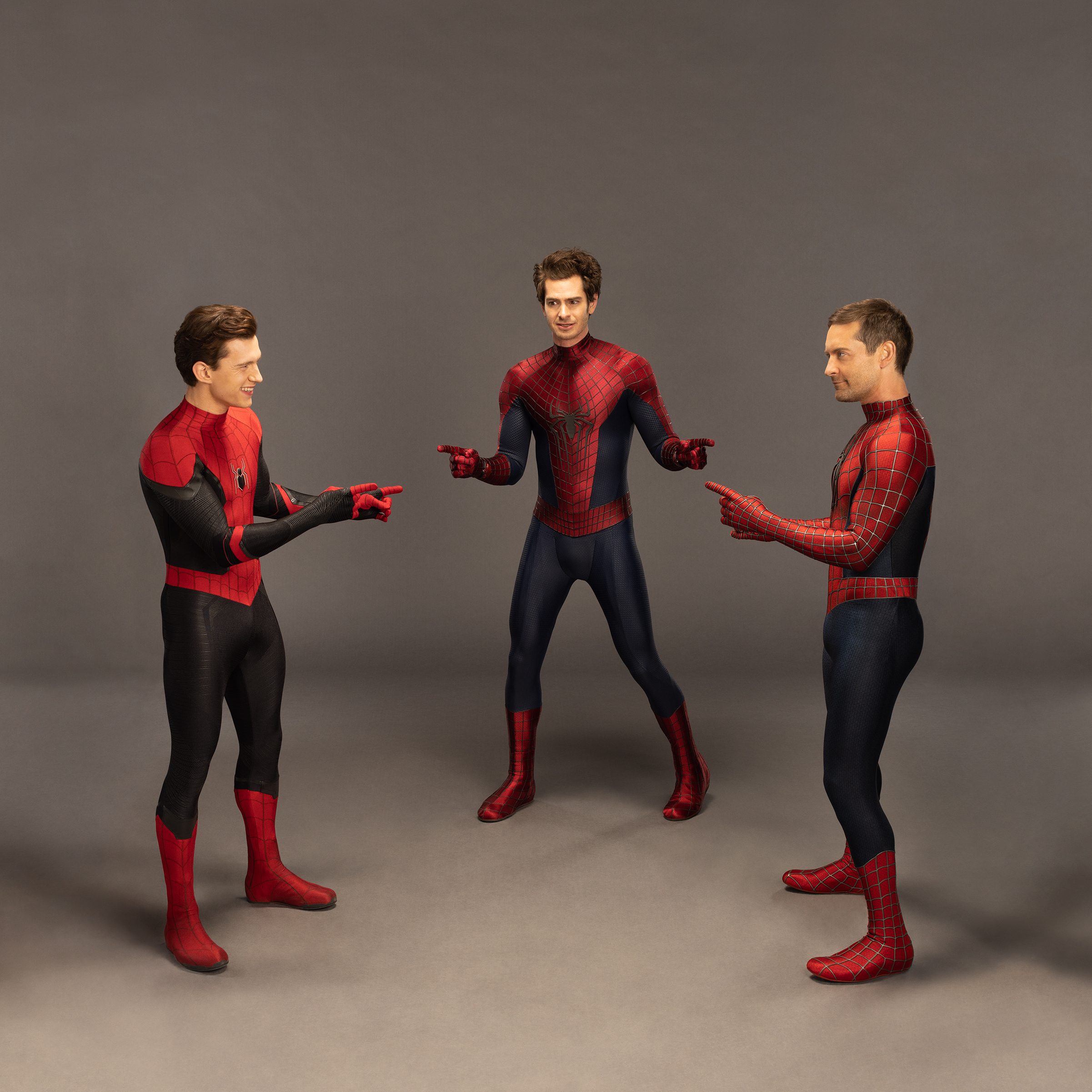 Los actores Tom Holland, Andrew Garfield y Tobey Maguire recrean el meme de Spider-man