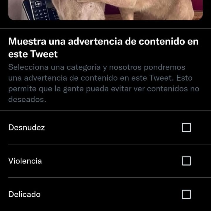 Cómo etiquetar contenido sensible en Twitter