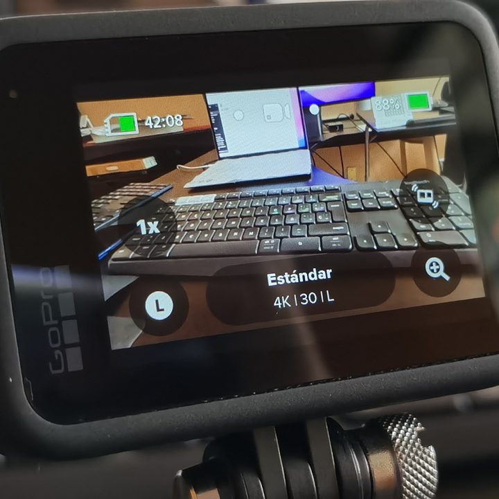 Interfaz de la GoPro Hero 10 Black.