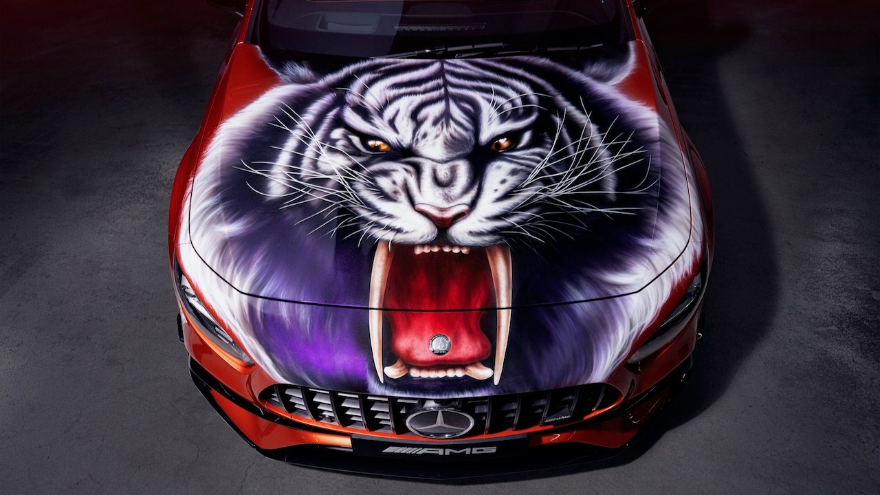 mercedes amg patineta x palace skateboards