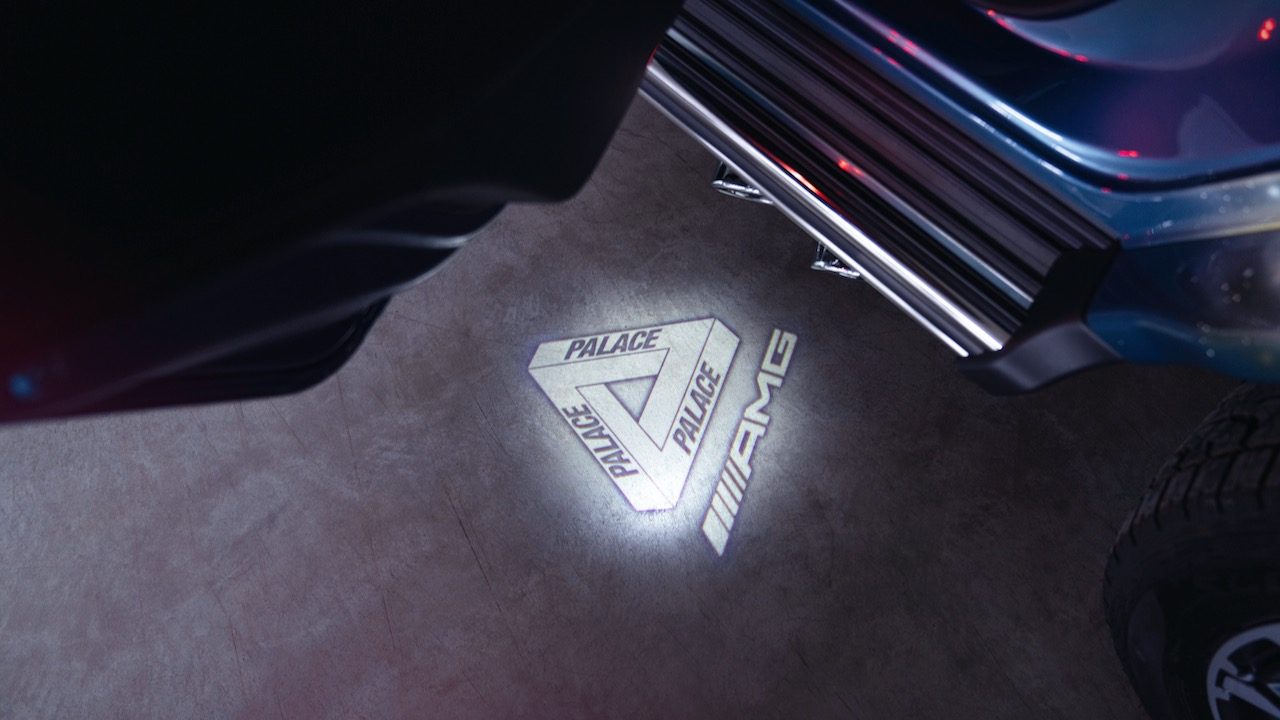 mercedes amg patineta x palace skateboards