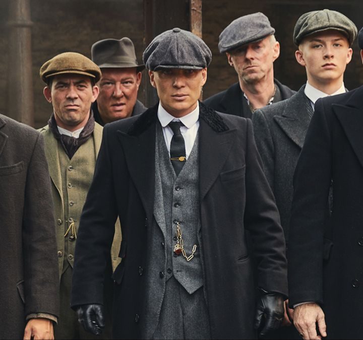 Parte del elenco de la serie inglesa Peaky Blinders.