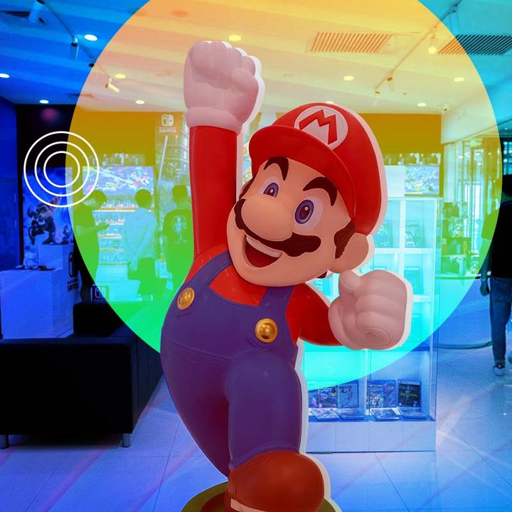 El personaje de Nintendo Super Mario del juego Super Mario Bros.