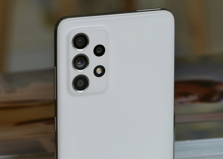 El módulo de la cámara trasera del Samsung Galaxy A52 5G