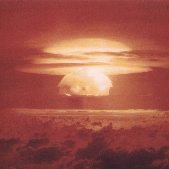 Registro de la prueba Castle Bravo en el atolón de Bikini.