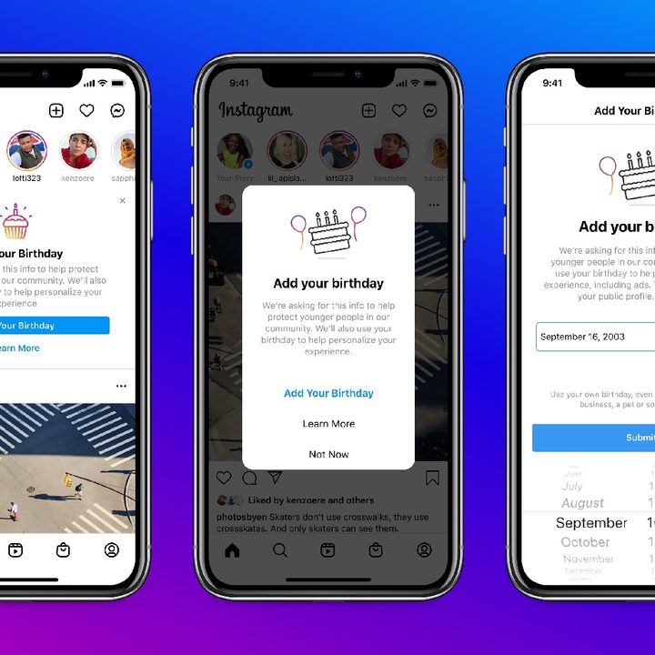 Mensaje alerta de cumpleaños de Instagra