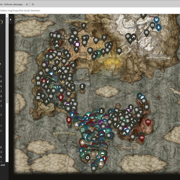 Mapa interactivo de Elden Ring