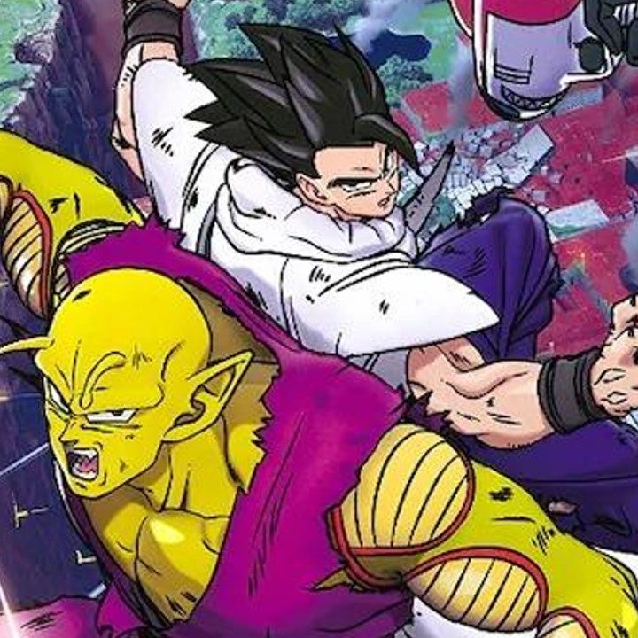 Parte del aiche oficial de Dragon Ball Super: Super Hero.