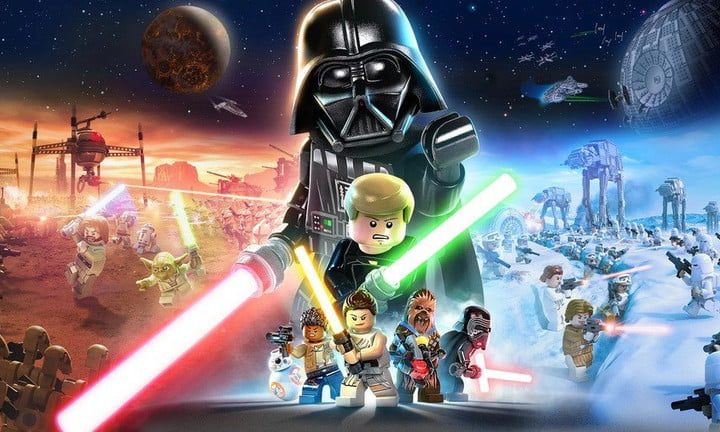 Arte promocional de Lego Star Wars The Skywalker Saga.
