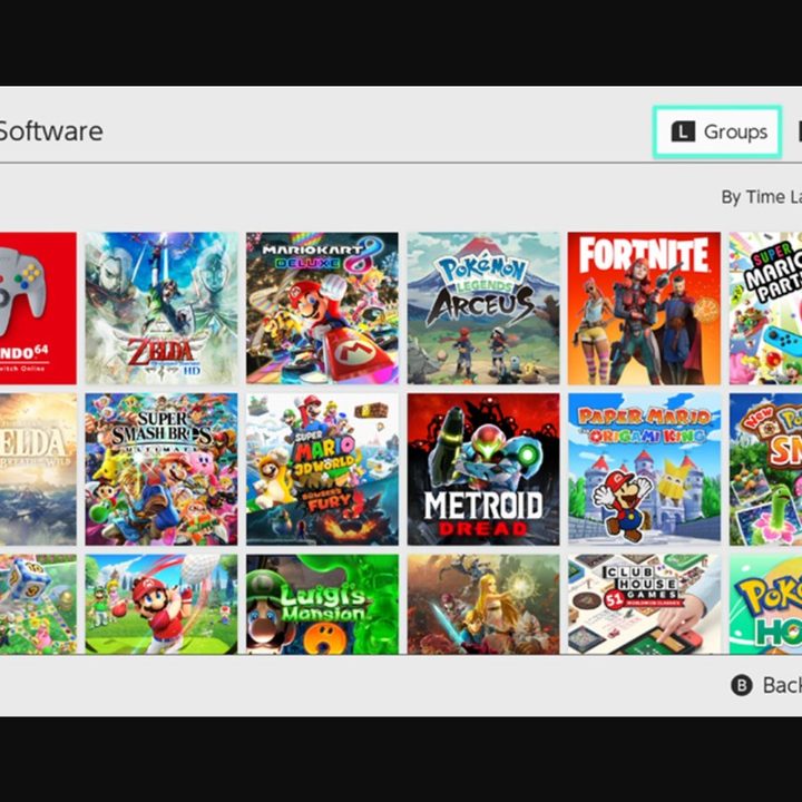 Nintendo estrena la función de carpetas en su consola Switch