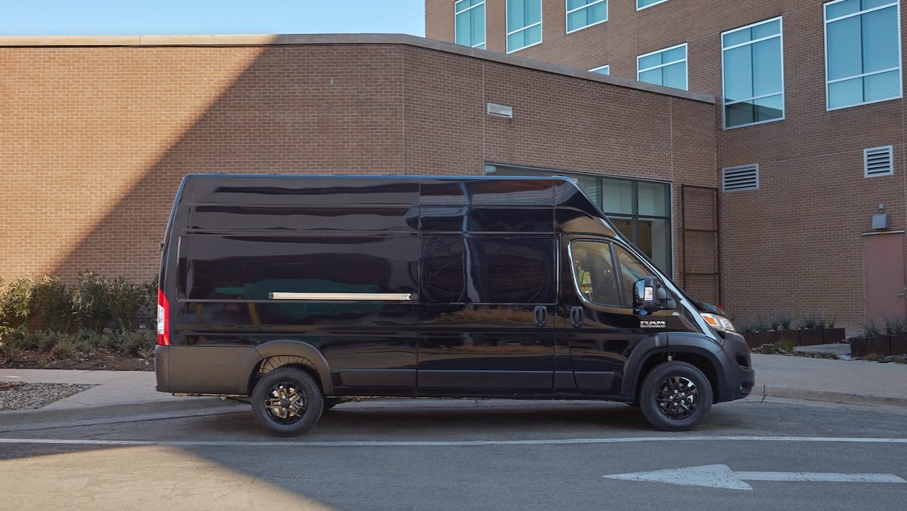 ram promaster 2023 super high roof passenger s side profile