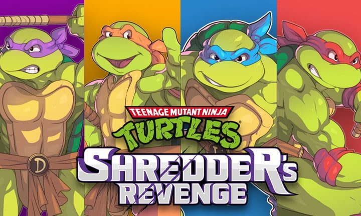 Las cuatro tortugas de Teenage Mutant Ninja Turtles: La venganza de Shredder.