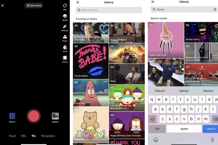 Giphy y su insondable catálogo desembarcan en TikTok