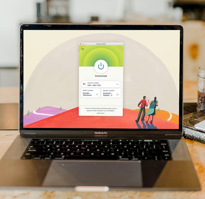 ExpressVPN en una MacBook Pro.