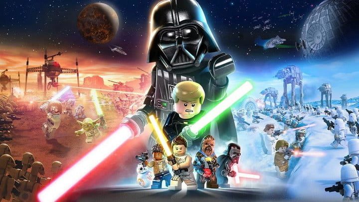 Arte promocional de Lego Star Wars The Skywalker Saga.