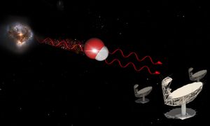 Captan láser originado a millones de años luz de la Tierra