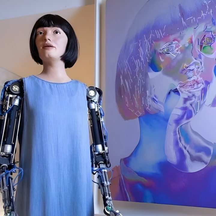 Ai-Da, la robot artista: “Me gusta pintar lo que veo”