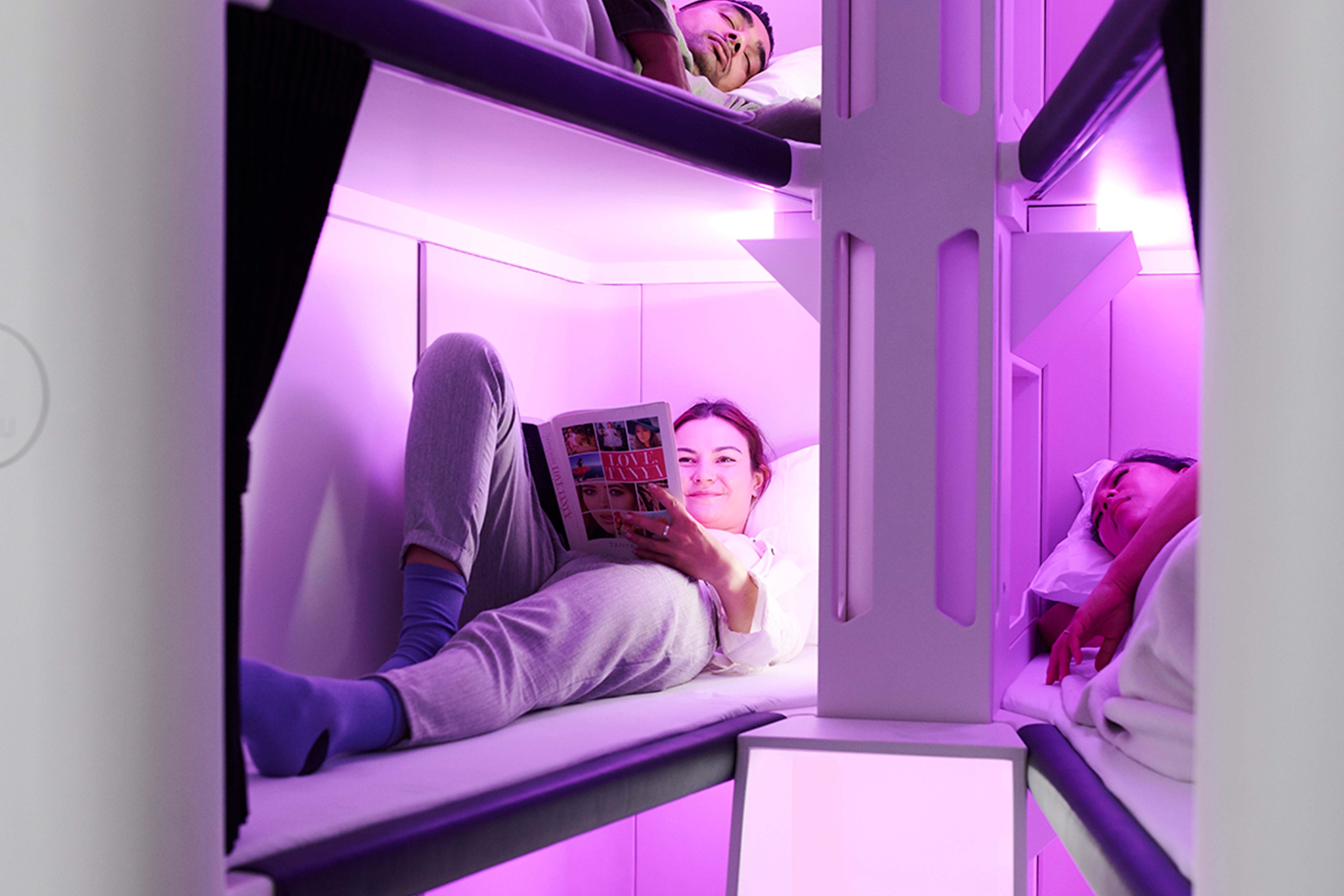 skynest capsulas para dormir aviones clase economica air new zealand