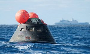 en vivo nave orion aterriza tierra amarizaje