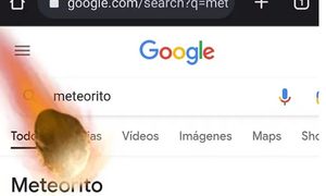 colocar meteorito en google animacion