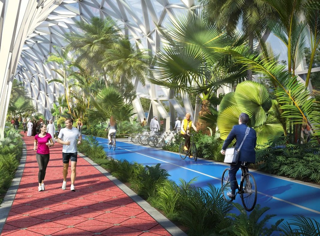 ciclovia bajo techo dubai the loop